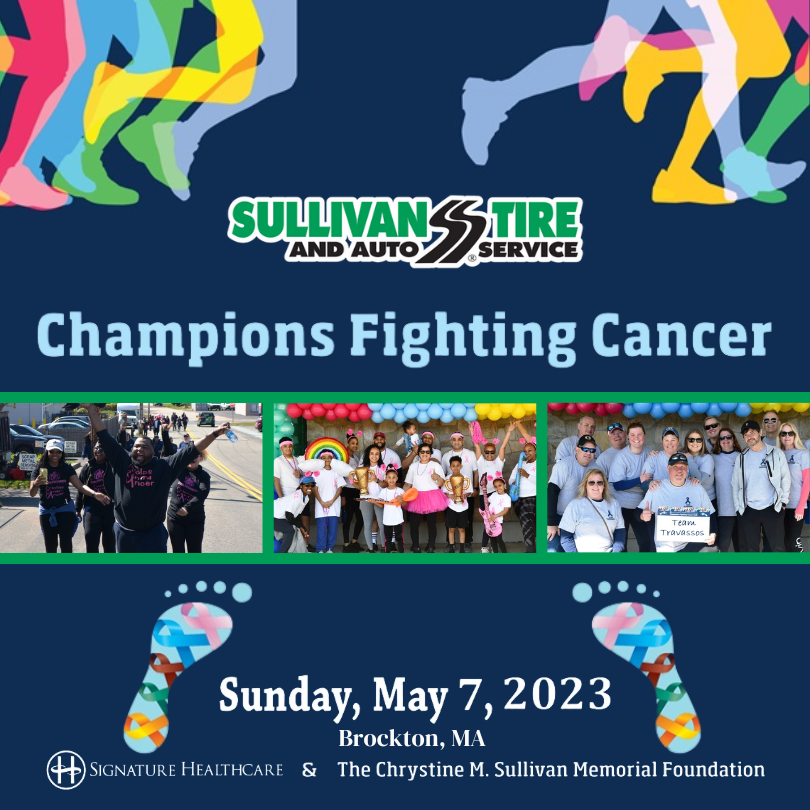 Summary image of the 2023 CFC Walk blog post. Walk logo and date with 3 photos in the middle