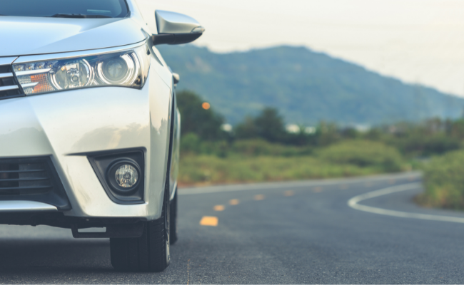 Car on Highway Road